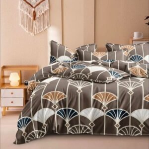 Par Brahm Orluv King Size Bedsheet Set – Glace Cotton, Printed
