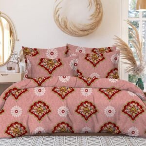 Dream Home King Size Bedsheet Set – Glacé Cotton (1 Bedsheet + 2 Pillow Covers, 250x270 cm)